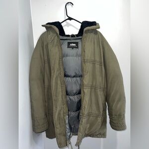 Utex Khaki Puffer Coat